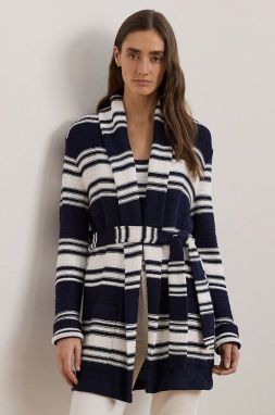 Kardigán Lauren Ralph Lauren dámsky, tmavomodrá farba, 200957560