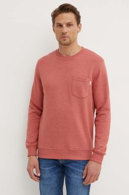 Mikina Pepe Jeans MANS CREW pánska, ružová farba, jednofarebná, PM582696