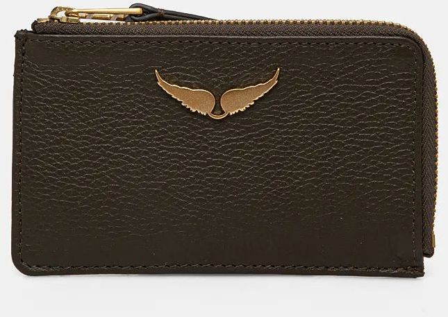 Kožená peňaženka ZADIG&VOLTAIRE dámska, zelená farba, LWSG00011