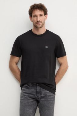 Tričko Calvin Klein Jeans pánske, čierna farba, jednofarebné, J30J327100