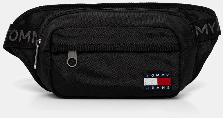 Ľadvinka Tommy Jeans čierna farba, AM0AM12919