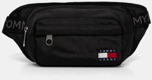 Ľadvinka Tommy Jeans čierna farba, AM0AM12919