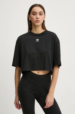 Tričko adidas Originals Essential dámske, čierna farba, IW5706