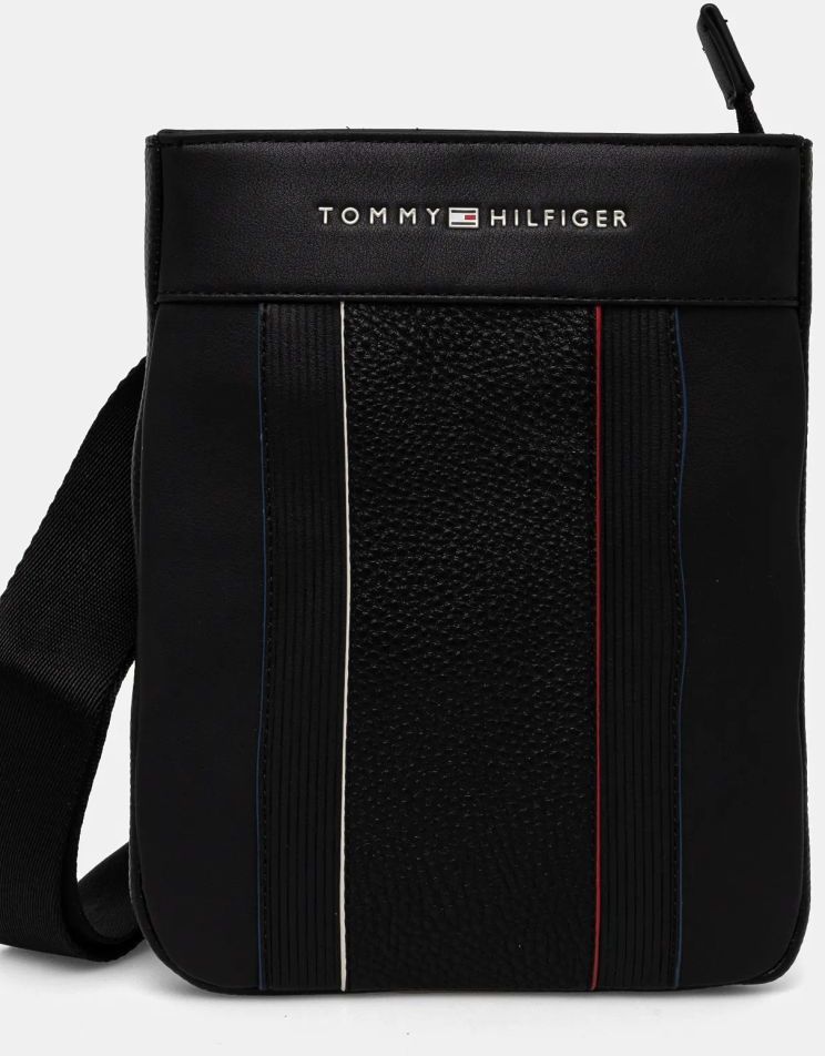 Malá taška Tommy Hilfiger čierna farba, AM0AM13112