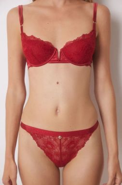Brazílske nohavičky women'secret RED XMAS LA VECINA RUBIA červená farba, 5358628
