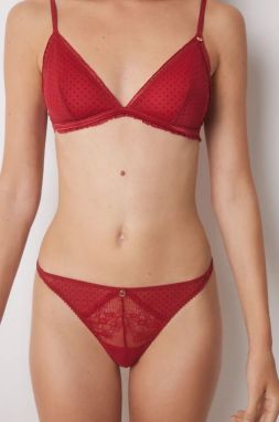 Tangá women'secret RED XMAS LA VECINA RUBIA červená farba, 5358621