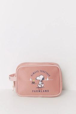 Kozmetická taška women'secret SNOOPY oranžová farba, 4848855