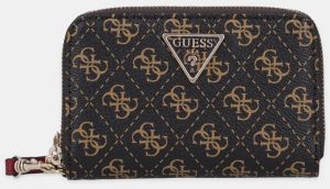 Peňaženka Guess LAUREL dámska, hnedá farba, SWQE85 00164