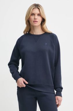 Mikina G-Star Raw dámska, tmavomodrá farba, jednofarebná