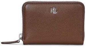 Kožená peňaženka Lauren Ralph Lauren dámsky, béžová farba, 432876729