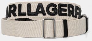 Popruh ku kabelke Karl Lagerfeld béžová farba, A1W50086