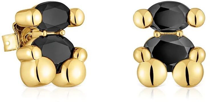 Strieborné pozlátené náušnice Tous Bold Bear Gem 1004226700