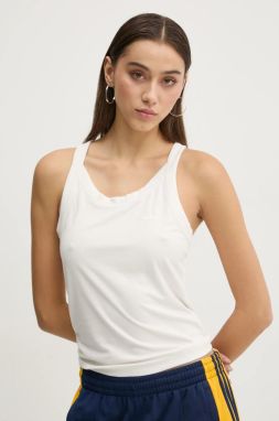 Top adidas Originals Essential dámsky, béžová farba, JD4768
