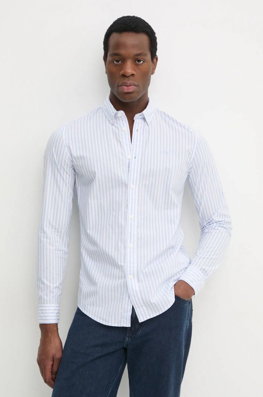 Bavlnená košeľa Pepe Jeans ANDER pánska, slim, s golierom button-down, PM308807