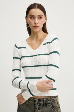 Sveter Hollister Co. dámsky, béžová farba, KI350-4261