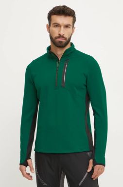 Športová mikina Smartwool zelená farba, s nášivkou, SW002620