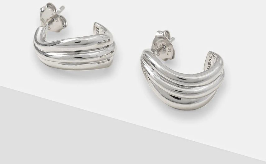 Strieborné náušnice Guess JSBE04 414JW