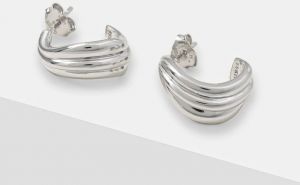 Strieborné náušnice Guess JSBE04 414JW