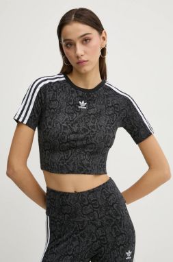 Tričko adidas Originals SNAKE BABY TEE dámske, šedá farba, JI8408