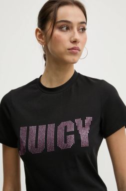 Tričko Juicy Couture dámske, čierna farba, JCBCT125865