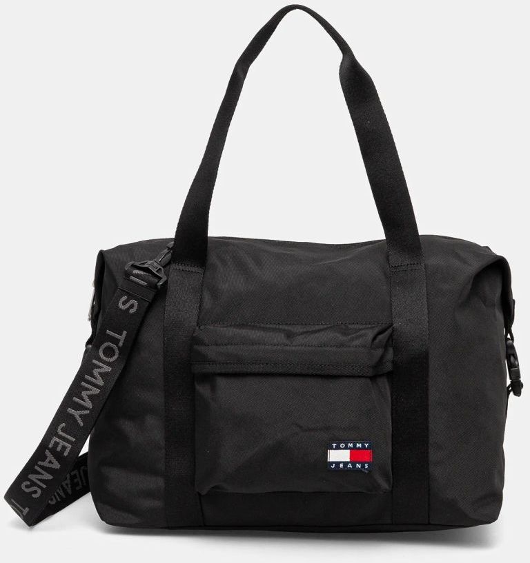 Taška Tommy Jeans čierna farba, AM0AM12915