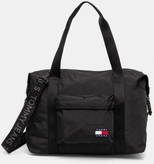 Taška Tommy Jeans čierna farba, AM0AM12915