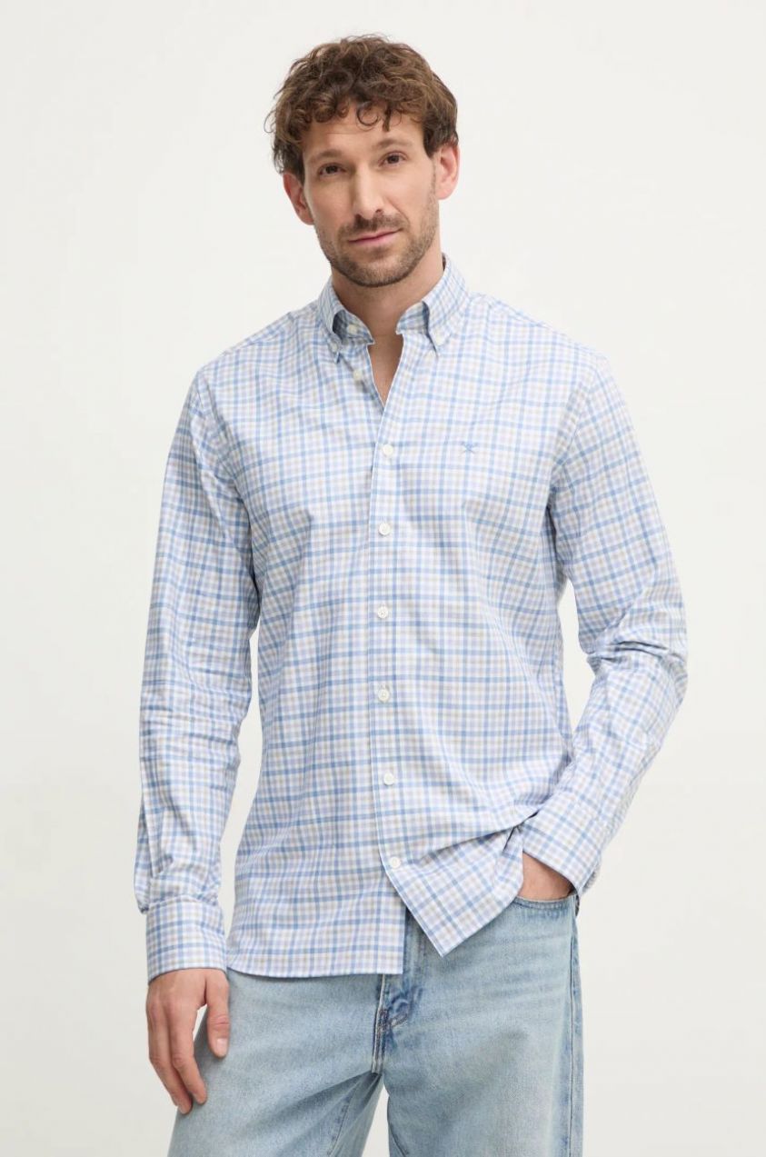 Košeľa Hackett London pánska, regular, s klasickým golierom, HM3010135