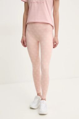 Legíny Guess RHOMBUS dámske, oranžová farba, vzorované, V5RB04 Z3LF0