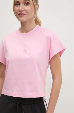 Bavlnené tričko adidas ALL SZN dámske, ružová farba, JD0187