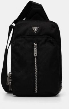 Malá taška Guess LUGANO čierna farba, HMLUHN P5117