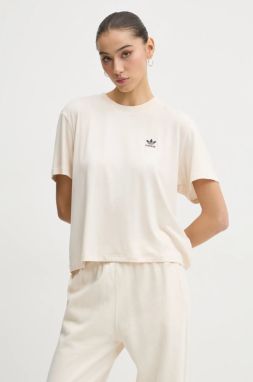 Tričko adidas Originals SNAKE TRF TEE dámske, béžová farba, JC5747