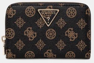 Peňaženka Guess LAUREL dámska, hnedá farba, SWPG85 00140
