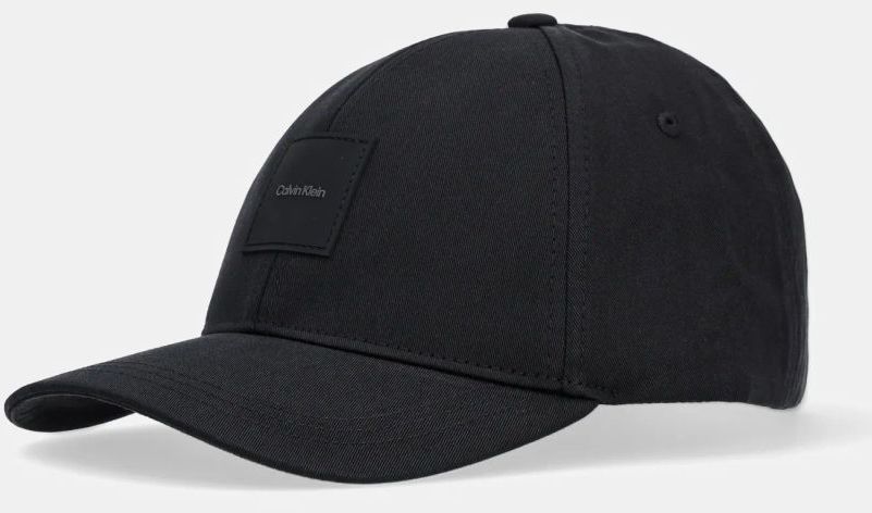 Bavlnená šiltovka Calvin Klein čierna farba, s nášivkou, K50K512616