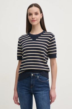 Bavlnený sveter Tommy Hilfiger tmavomodrá farba, WW0WW43950