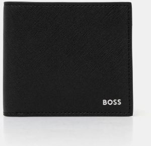 Kožená peňaženka BOSS pánska, čierna farba, 50536717