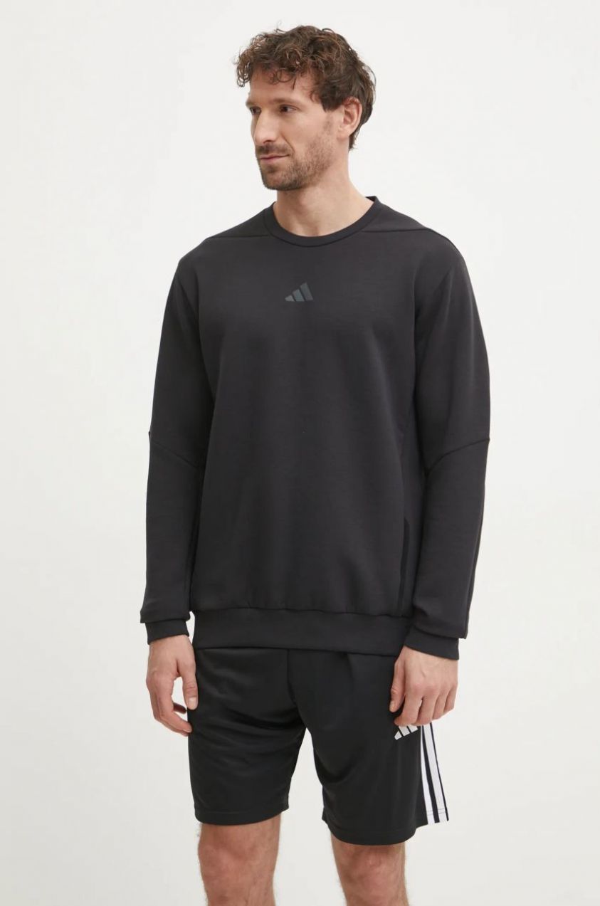 Tréningová mikina adidas Performance Designed for Training čierna farba, jednofarebná, JJ4642