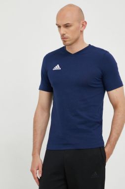 Tričko adidas Performance Entrada 22 pánske, tmavomodrá farba, jednofarebné, HC0450