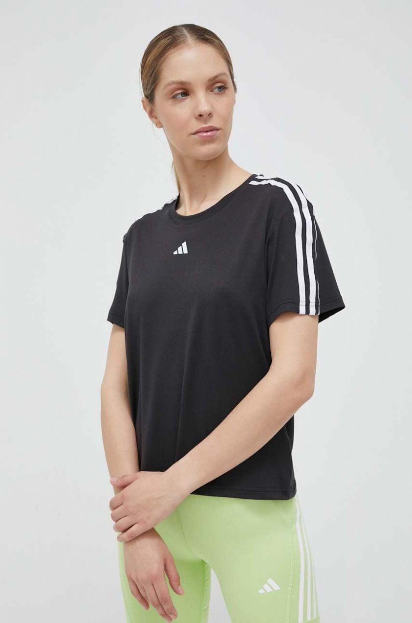 Tréningové tričko adidas Performance Training Essentials čierna farba, IC5039