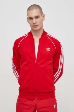 Mikina adidas Originals Adicolor Classics  SST pánska, červená farba, s nášivkou, IL2494