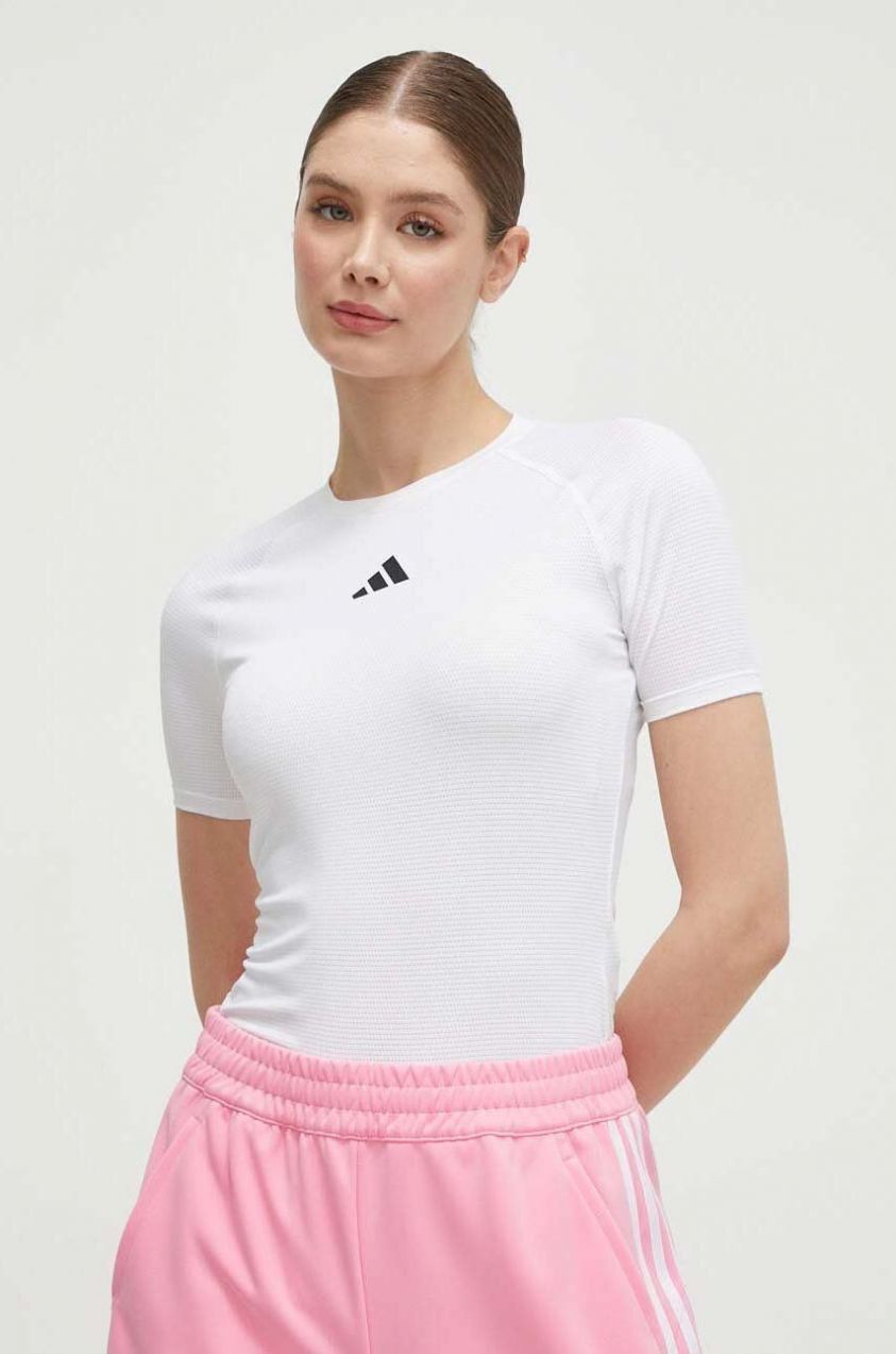 Cyklistické tričko adidas Performance Cycling Baselayer biela farba, IP9960