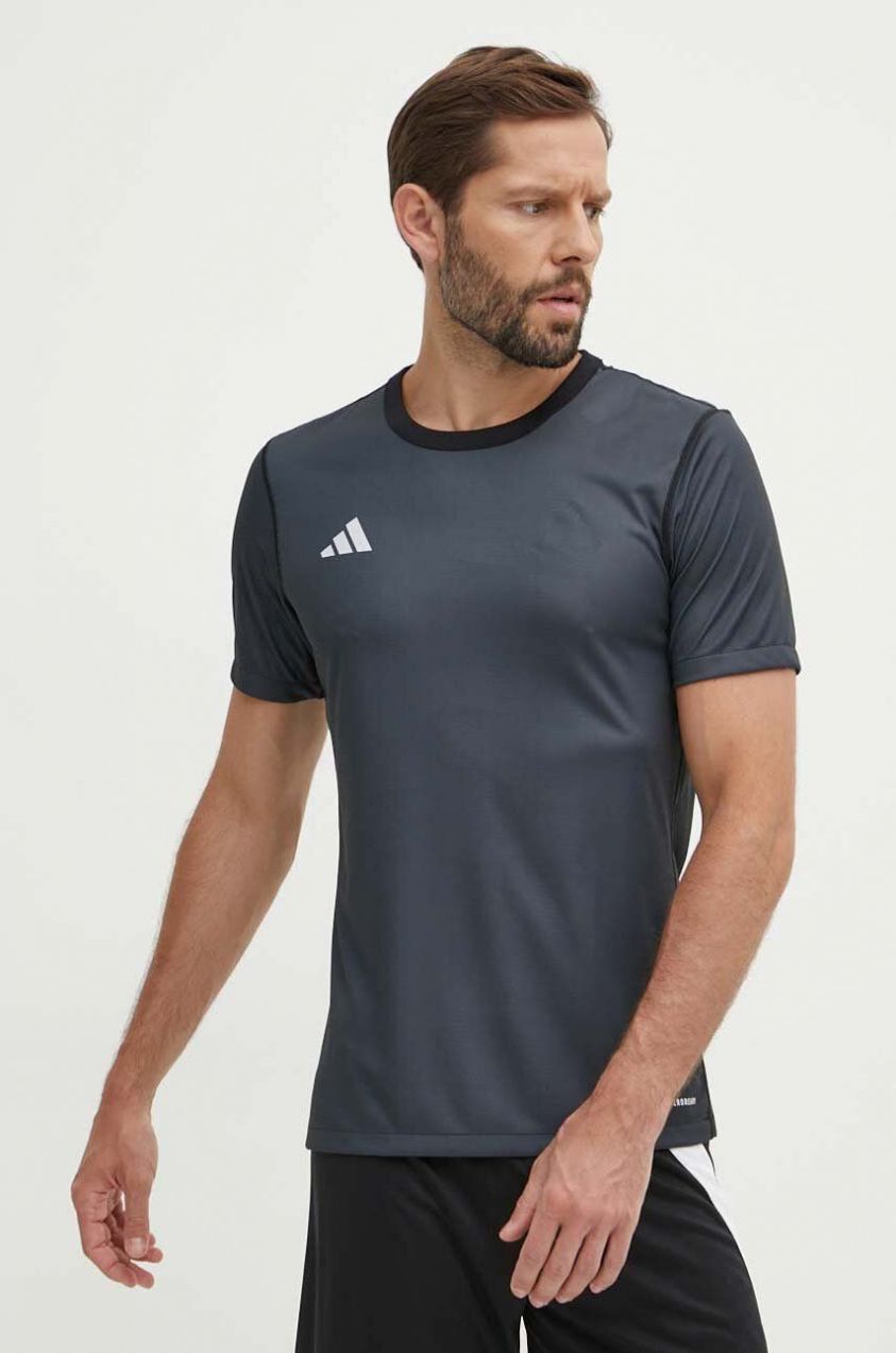 Obojstranné tréningové tričko adidas Performance Game and Go Reversible 24 čierna farba, vzorovaný, IN4314