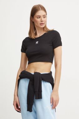 Tričko adidas Originals Essential dámske, čierna farba, IY9664