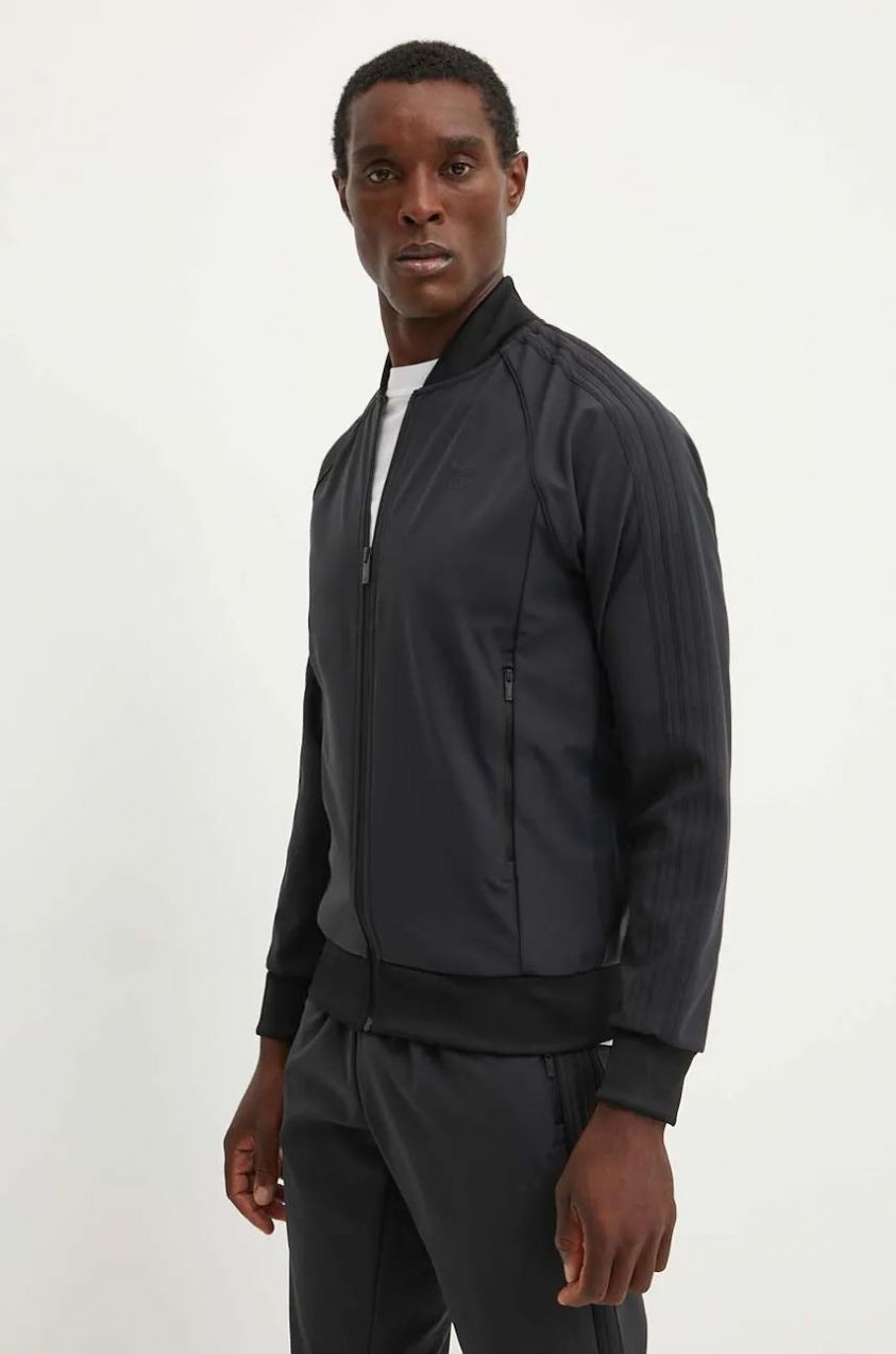 Mikina adidas Originals BONDED SST TT pánska, čierna farba, jednofarebná, IW0998