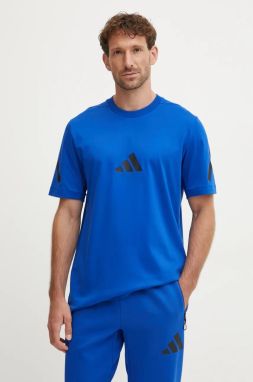 Bavlnené tričko adidas  Z.N.E. pánske, s potlačou, JF6543