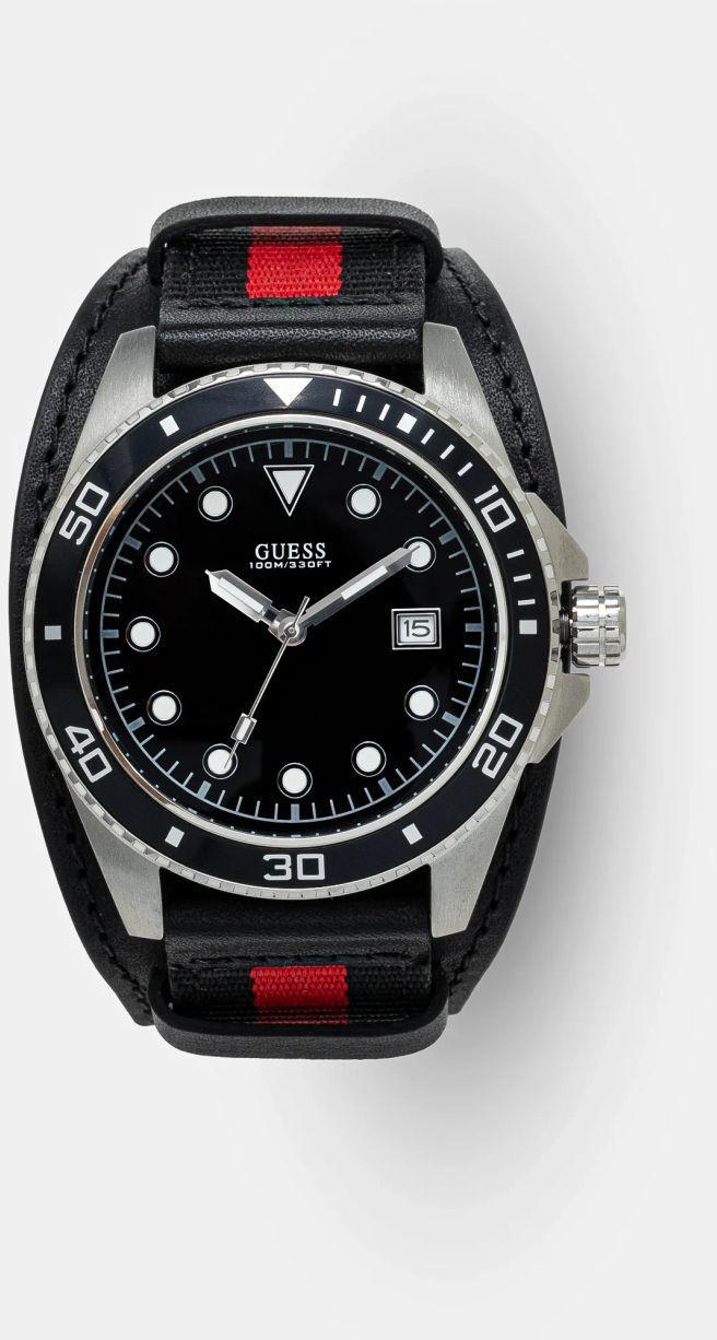 Hodinky Guess pánske, čierna farba, W1051G1