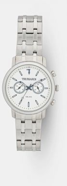 Hodinky Trussardi T-COUPLE pánske, strieborná farba, R2453147004