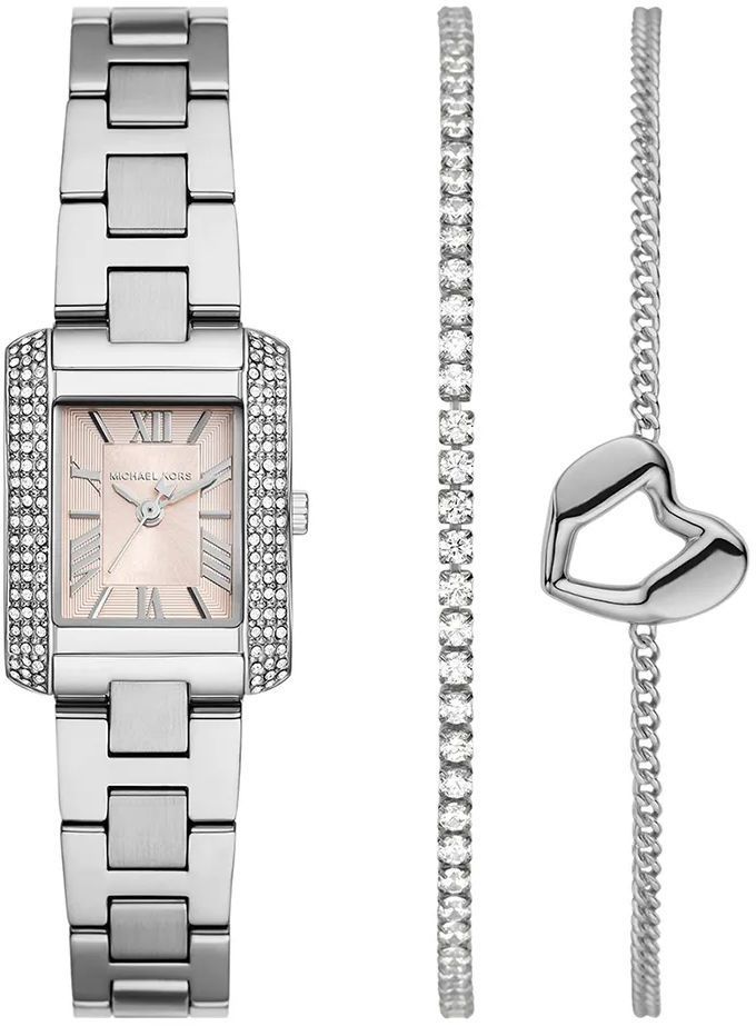 Hodinky a náramky Michael Kors strieborná farba, MK7514SET
