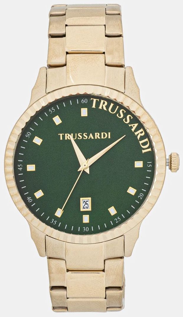 Hodinky Trussardi T-BENT pánske, zlatá farba, R2453141006