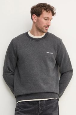 Mikina Pepe Jeans DAMIAN CREW pánska, šedá farba, jednofarebná, PM582754