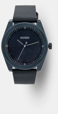 Hodinky HUGO pánske, tmavomodrá farba, 1530352